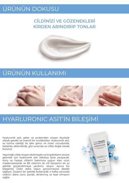 Aha/Bha/Pha İçeren Clear Balance Hyaluron Aqua Peeling Jel 130 ml