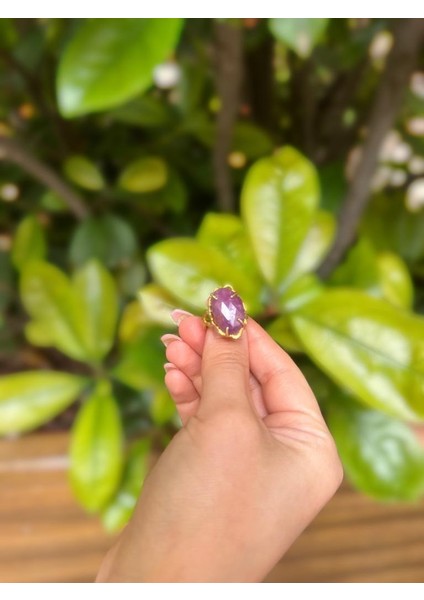 Safir Taşlı Altın Kaplama 925 Ayar Gümüş Yüzük modelleri