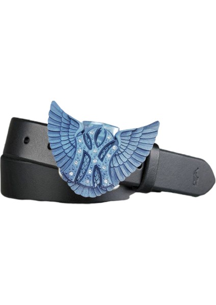 Kovboy Tokalı Çakmaklı Spor Kot Kemeri Hakiki Deri