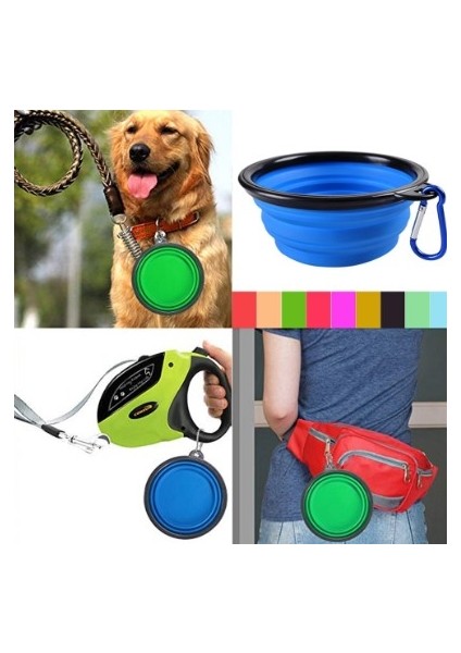 Katlanabilir Kedi Köpek Mama ve Su Kabı fırsatları