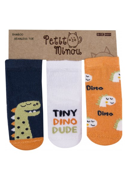 Step 3lü Tiny Dino Soket Çorap 2184 Karışık Renkli
