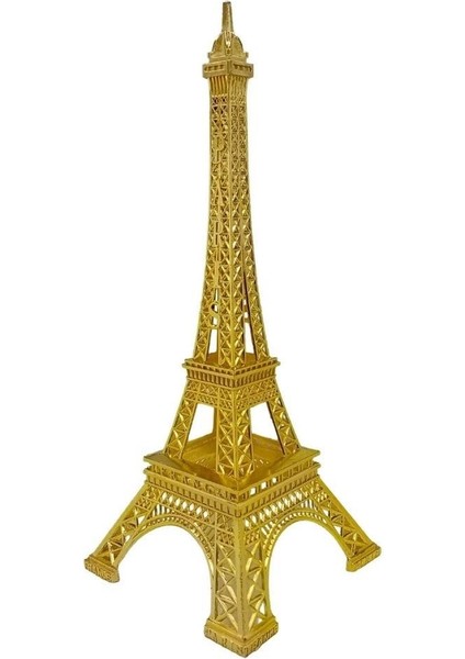 Minyatür Metal Eyfel Kulesi Altın Dekoratif Biblo 25 cm fiyatları