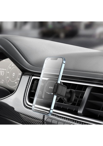 Araba Araç Içi Telefon Tutucu Wiwu CH009 Izgara ve Havalandırma Tutucu Otomatik Mekanizma Tasarım