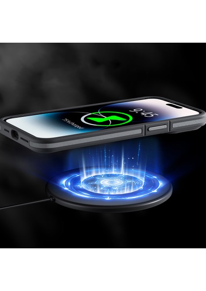 iPhone 14 Pro Max Uyumlu Kılıf Magsafe Şarj Özellikli Youngkit Rock Sand Serisi Kapak