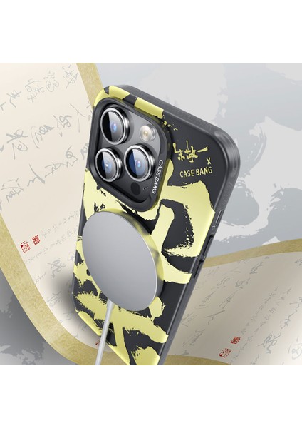 iPhone 14 Pro Max Uyumlu Magsafe Şarj Özellikli Benks Casebang Calligraphy Joy Kapak Kılıf
