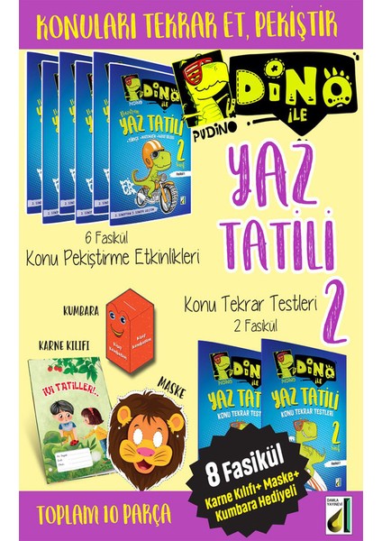 2. Sınıf Dino Ile Yaz Tatil Kitabı