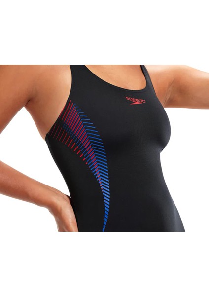 Plmt Msbk Af Black/red Kadın Yüzücü Mayosu 8-00305814836 Siyah