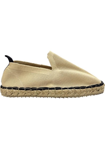 Unisex Bej Triko Espadril