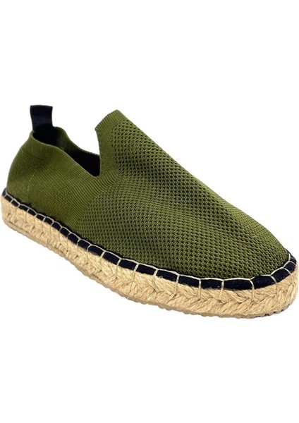 Unisex Haki Triko Espadril