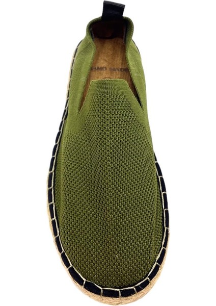 Unisex Haki Triko Espadril