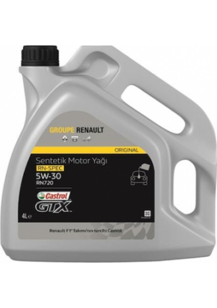 Yeni Nesil Castrol Motor Yagı Partıkullu 5W-30 4 Lt - Renault RN720 Onaylı