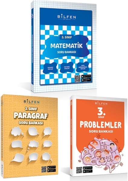 3. Sınıf Matematik Problemler Paragraf Soru Bankası Seti 2023