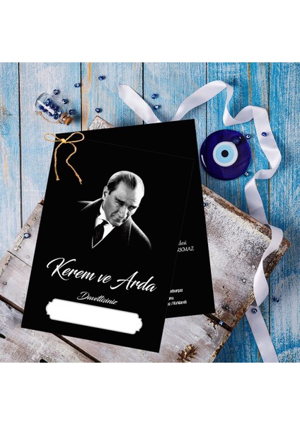 Atatürk'lü Sünnet Davetiyesi