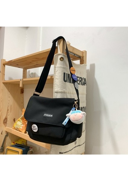 Naylon Crossbody Çanta, Minimalist Öğrenci Omuz Çantası, Sevimli Ders Çantası, El Çantası, Kız Çantası (Yurt Dışından)