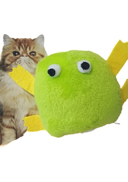 Figürlü Titreşimli Kedi Oyuncağı (Çek Bırak Ipli )