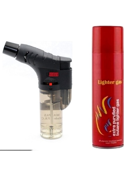 Siyah Gazlı Torch Pürmüz Çakmak Seyahat Pürmüzü Kamp Pürmüz 1 Adet Gaz Hediye - Yemek Kamp Pürmüz