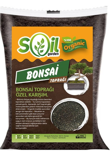 Soil Garden Bonsai Saksı Toprağı Zenginleştirilmiş 50 Lt