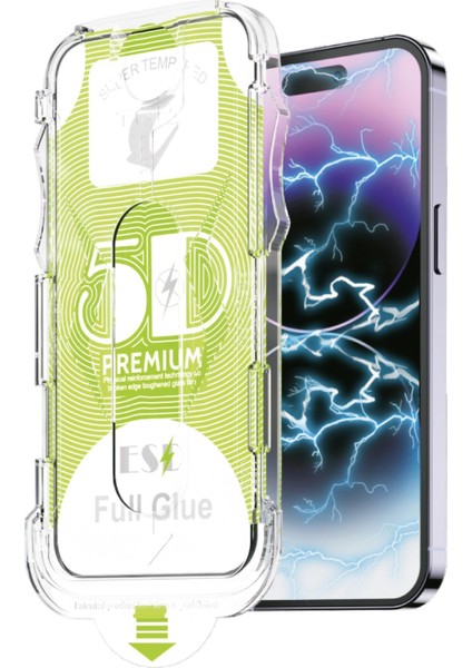 iPhone 12 Uyumlu Uygulama Mekanizmalı Super Hardness Vista Cam Ekran Koruyucu