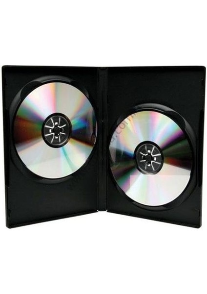 Siyah Çiftli 3 Adet DVD Kutusu 14MM