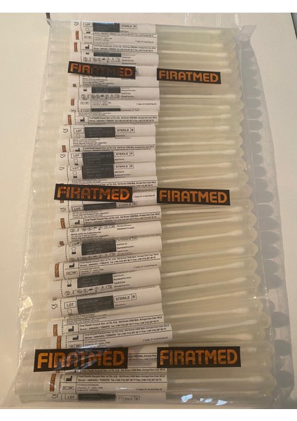 Eküvyon Çubuğu Besiyersiz Taşıma Swabı Steril ( Boş Swab ) - Amb : 50 Adet fiyatları