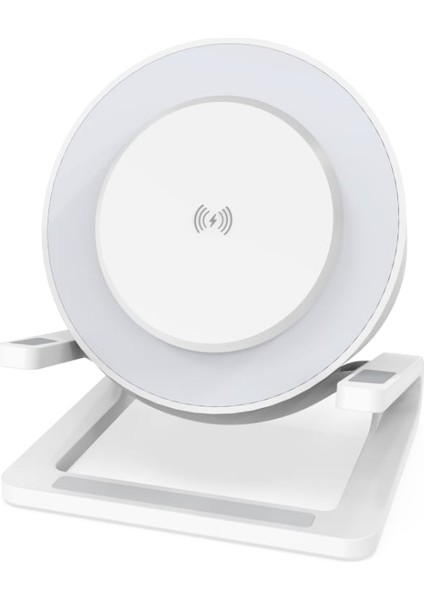 Bluetooth Hoparlör Kablosuz Şarj Ambiyans LED Aydınlatma