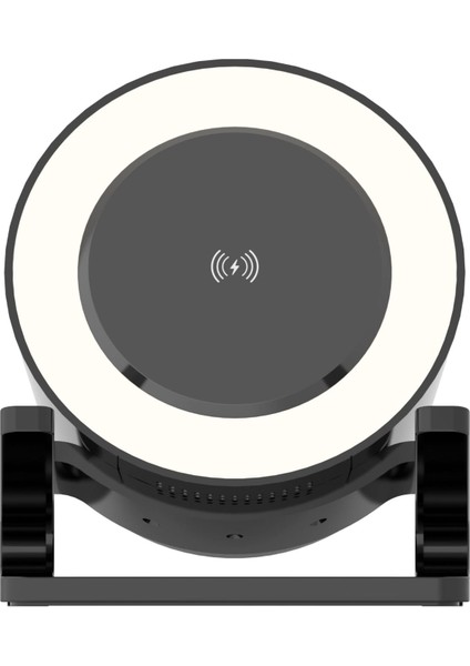 Bluetooth Hoparlör Kablosuz Şarj Ambiyans LED Aydınlatma
