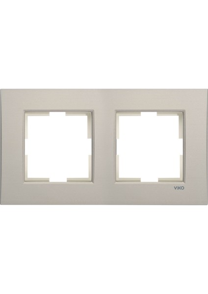 Novella Eloxal Bronz Metal İkili Çerçeve - 92192302