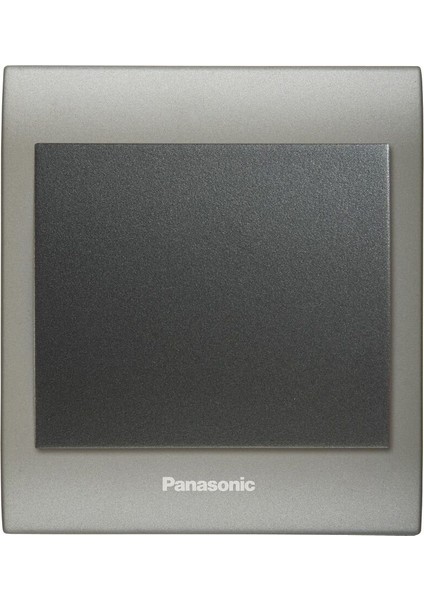 Thea Blu Tekli Anahtar Çerçeve Inox Matt + Dore Kapak Füme