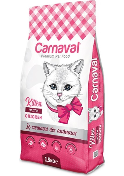 Premium Kitten Tavuklu Yavru Kedi Maması 15 kg