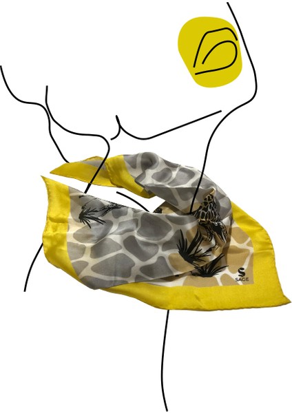 Giraffe Ipek Fular