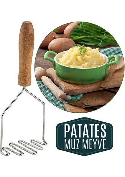 6 Adet Herman Patates Muz Meyve Ezici