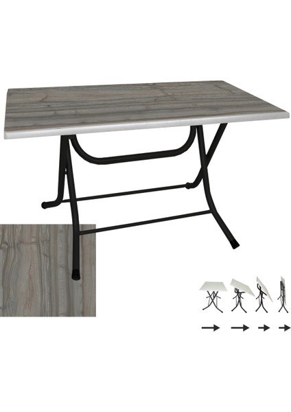 Klasik Katlanır Werzalit Tabla Masa (70X120) - Magma