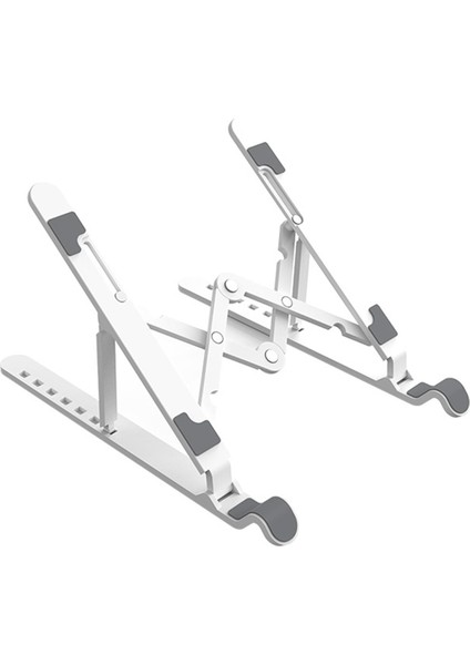 Orıco Katlanabilir 7 Kademeli Notebook Laptop Standı Beyaz