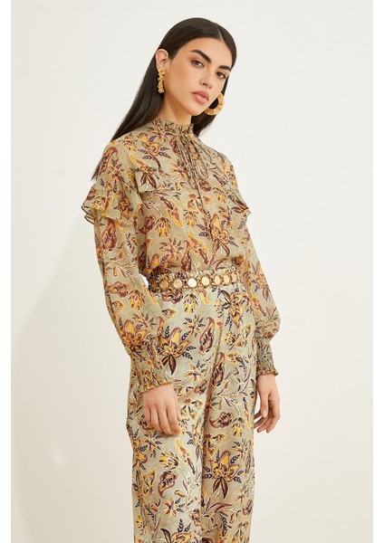 Kadın Uzun Kollu Fırfırlı Bluz fiyatları