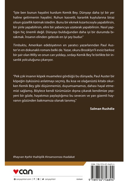 Timbuktu - Paul Auster