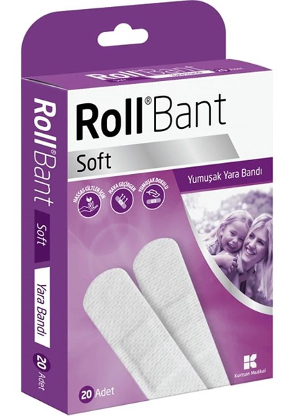Bant Soft Yumuşak Yarabandı 20'li + Protect Plus Su Geçirmez Yarabandı 10'lu
