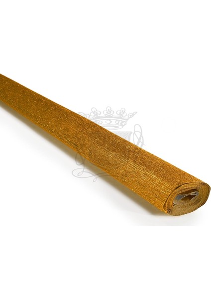 Italyan Krapon Kağıdı NO:917 - Metalik Koyu Altın 140 Gr. 50X250 cm