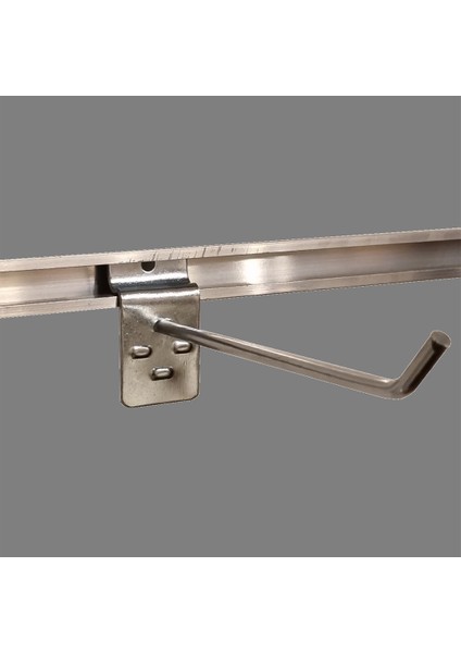 25 Adet 20 cm Kanallı Pano Kancası Raf Askısı