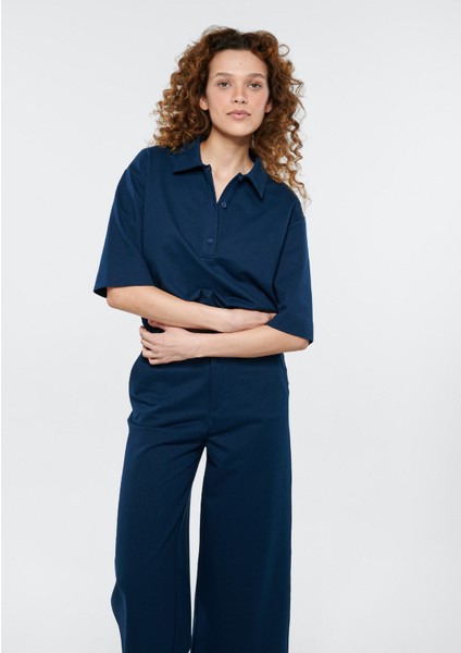 Kadın Lacivert Polo Tişört 1611473-70488