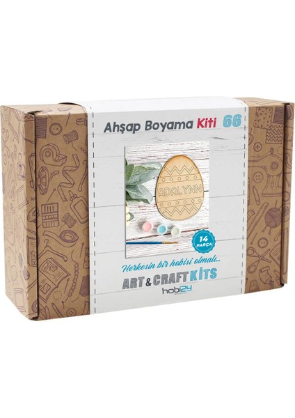 HOBI24 Ahşap Lazer Boyama Kiti - Kit 66