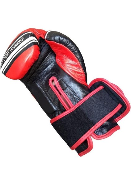 Storm Deri Kick Boks, Muay Thai ve Boks Eldiveni Kırmızı Siyah modelleri