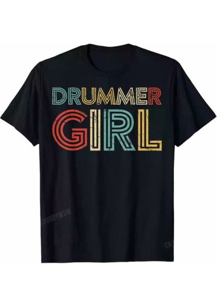Drummer Girl Kadın Tshirt