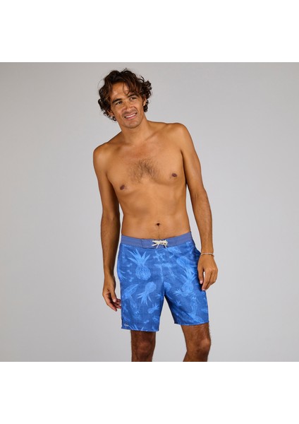 OLAIAN Uzun Boardshort - Mavi - 100