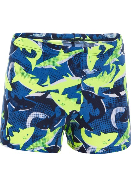 NABAIJI Çocuk Boxer Mayo - Mavi / Neon Sarı - Fitib