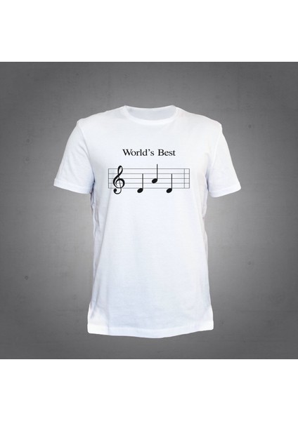 World's Best Beyaz T-Shirt