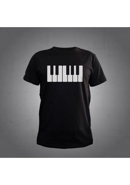 Piyano Siyah T-Shirt