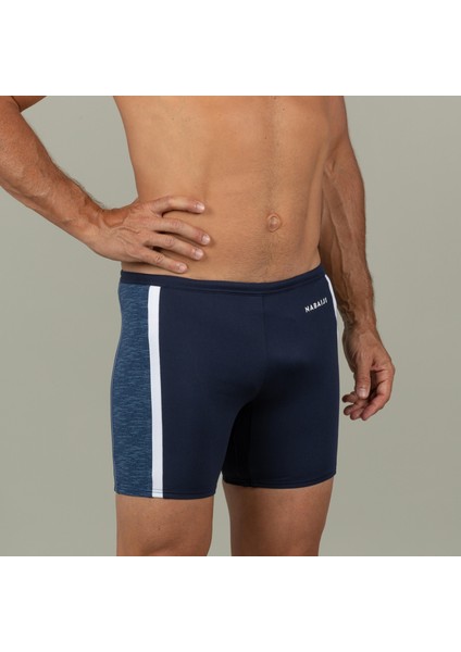 NABAIJI Erkek Uzun Boxer Mayo - Mala Mavi / Beyaz - Yoko modelleri