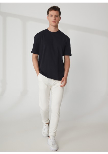 Bisiklet Yaka Baskılı Lacivert Erkek T-Shirt TC9010 Basıc fiyatları