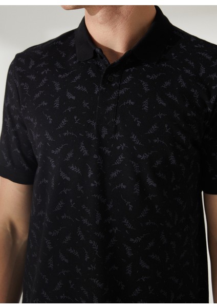Polo Yaka Siyah Erkek T-Shirt 232 Lcm 242033 Newpıne Siyah fırsatları