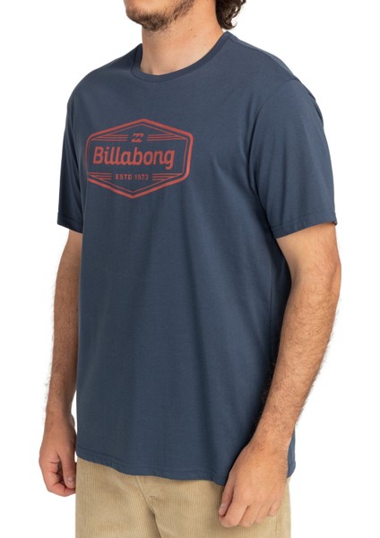 Yuvarlak Yaka Lacivert Erkek T-Shirt C1SS62BIP2 Trademark Ss